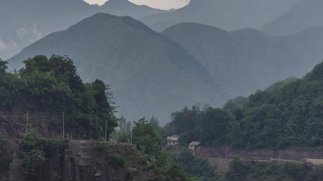 A deceptively peaceful view of the mostly deserted town Uri, near the line that separates Pakistani and Indian-controlled segments of Kashmir. Picture: Yawar Nazir/Getty Images