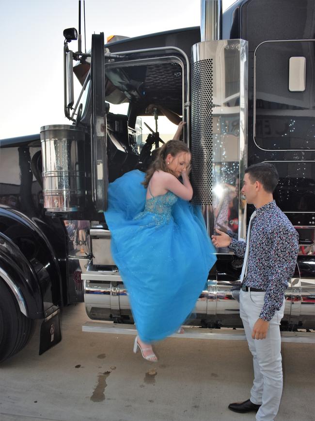 Emily Hodgson. Photographs from the Gilroy Santa Maria College Formal 2022 in Ingham on Friday night. Picture: Cameron Bates