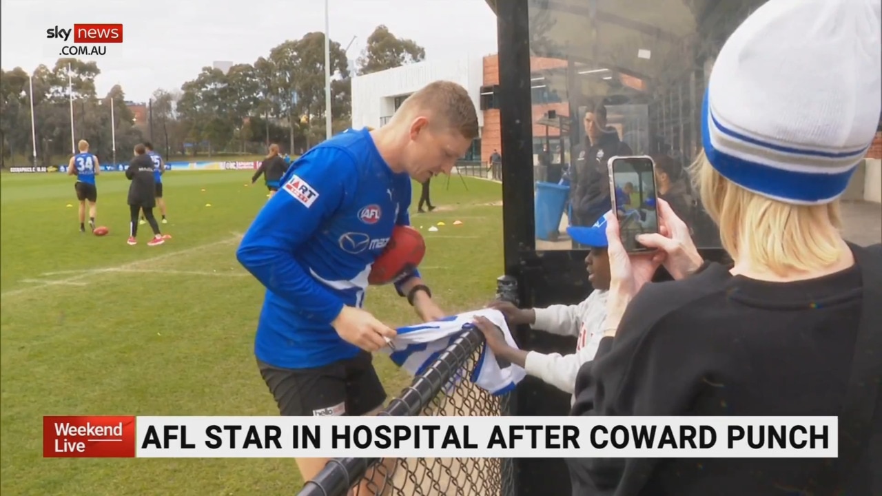 AFL star in hospital after coward punch