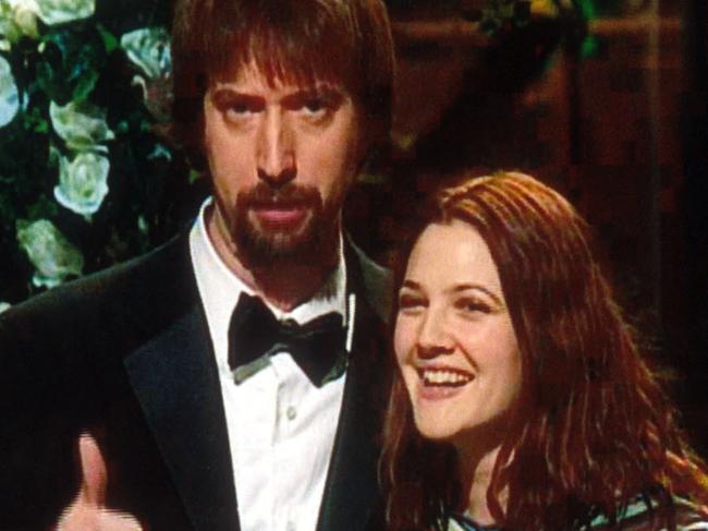 2001 : Actors Tom Green & Drew Barrymore during 2001 appearance on TV show "Saturday Night Live".Barrymore/ActorGreen/Actor