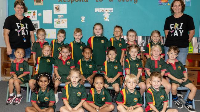 Eimeo Road State School Prep C Back row: Anna, Connor, Thomas, Brianna, Jamie, Clio, Aleah Middle row: Zahli, Shania, Skylah, Johannus, Kyle,Hayley, Bronte, Elijah Front row: Ayra, Willow, Tyla, Maddox, Ryan Teacher: Miss Rowbotham Teacher Aide: Mrs Hospers Picture: Michaela Harlow.