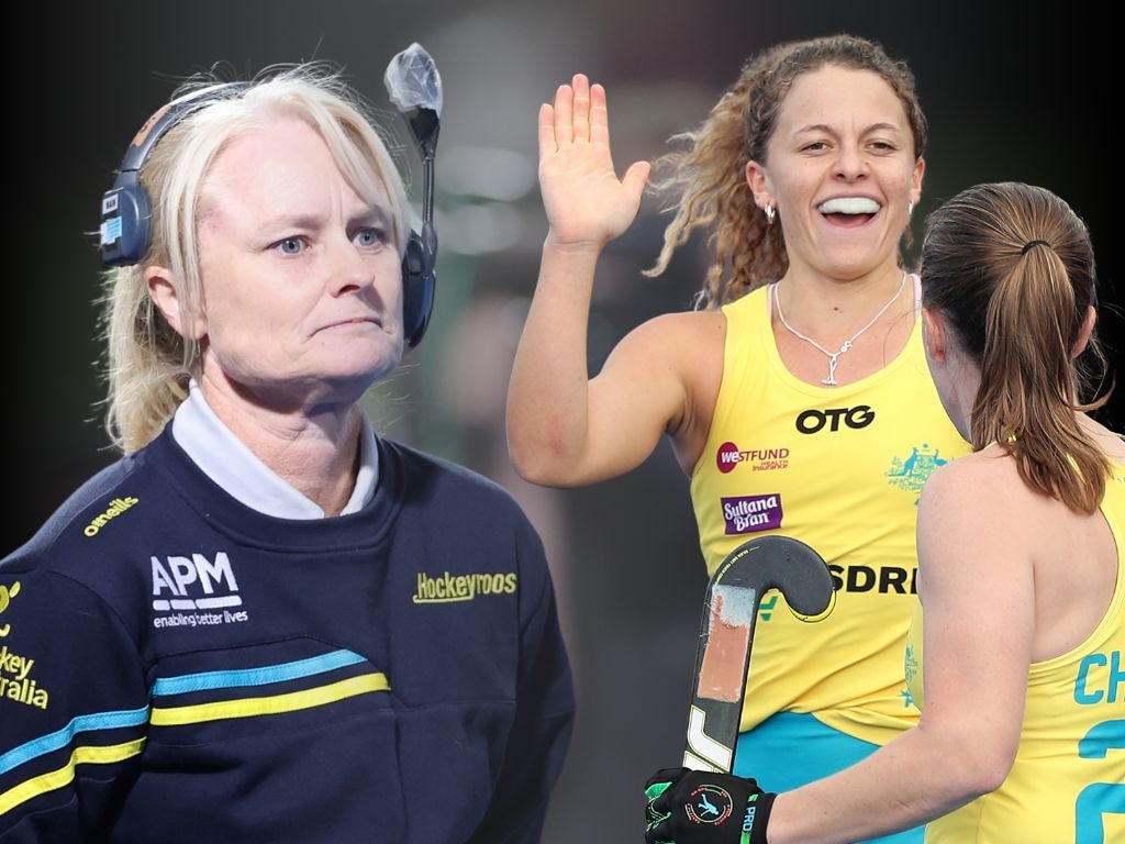 Hockeyroos coach Katrina Powell and snubbed striker Rosie Malone.