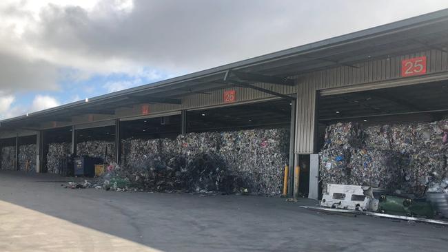 Before photos of the Laverton recycling plant. Picture: Supplied