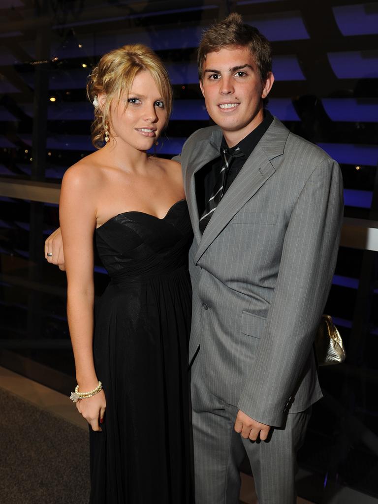 Rachael Carey and Felix Schmitt at the 2009 Casuarina Senior College formal. Picture: NT NEWS