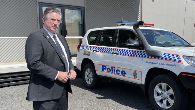 Chief Inspector Detective Garry Watts held a press conference at Dalby police station in relation to the murder of Miles man, Jonathan Martin. Picture: Emily Devon