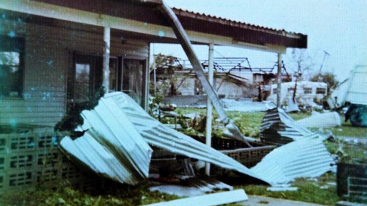 Ms Cooper-Radke's family home was left uninhabitable after Cyclone Tracy passed over it on Christmas Eve, 1974. Picture: Supplied