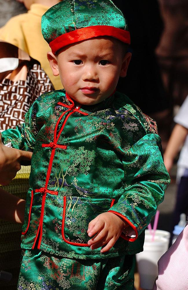 Daniel Huynh, 20mths, at the moon festival in 2003. Picture: Daniel Griffiths.