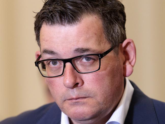 MELBOURNE, AUSTRALIA - NewsWire Photos OCTOBER 12, 2022: Premier, Daniel Andrews speaking at a press conference at Parliament House in Melbourne. Picture: NCA NewsWire / David Geraghty