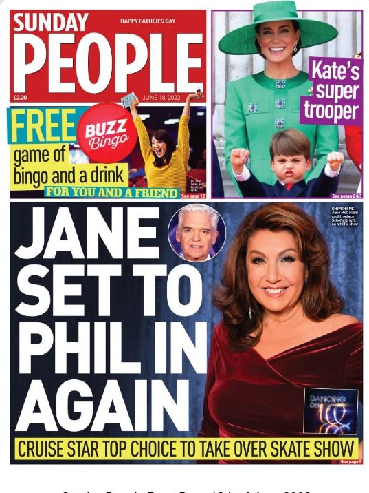 While Kate and Louis took over Sunday People.