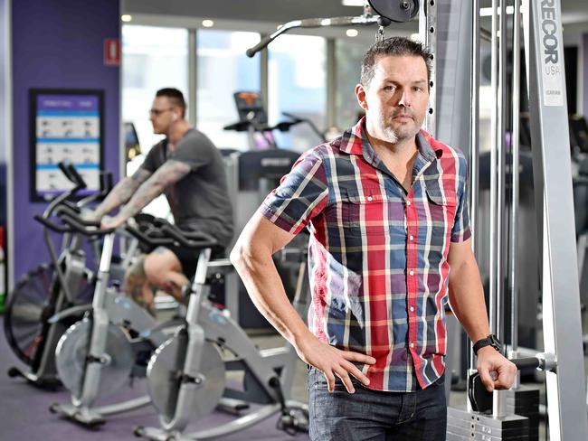 Anytime Fitness owner Stuart Pass is prepared to do whatever it takes to keep the doors open at the 24/7 gym in Gladesville. Picture: AAP Image / Troy Snook