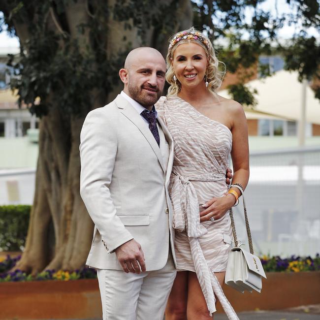 UFC Champion Alex Volkanovski and wife Emma. Picture: Sam Ruttyn