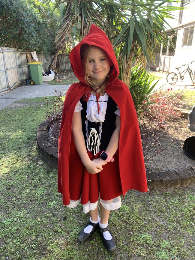 Ashley Wilton, Grade 4, Bray Park Primary School dressed as Little Miss Riding Hood Picture: Natasha mijnhout