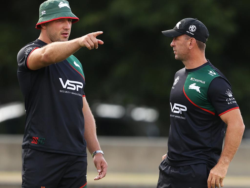 Sam Burgess and Jason Demetriou didn’t depart on the best of terms.