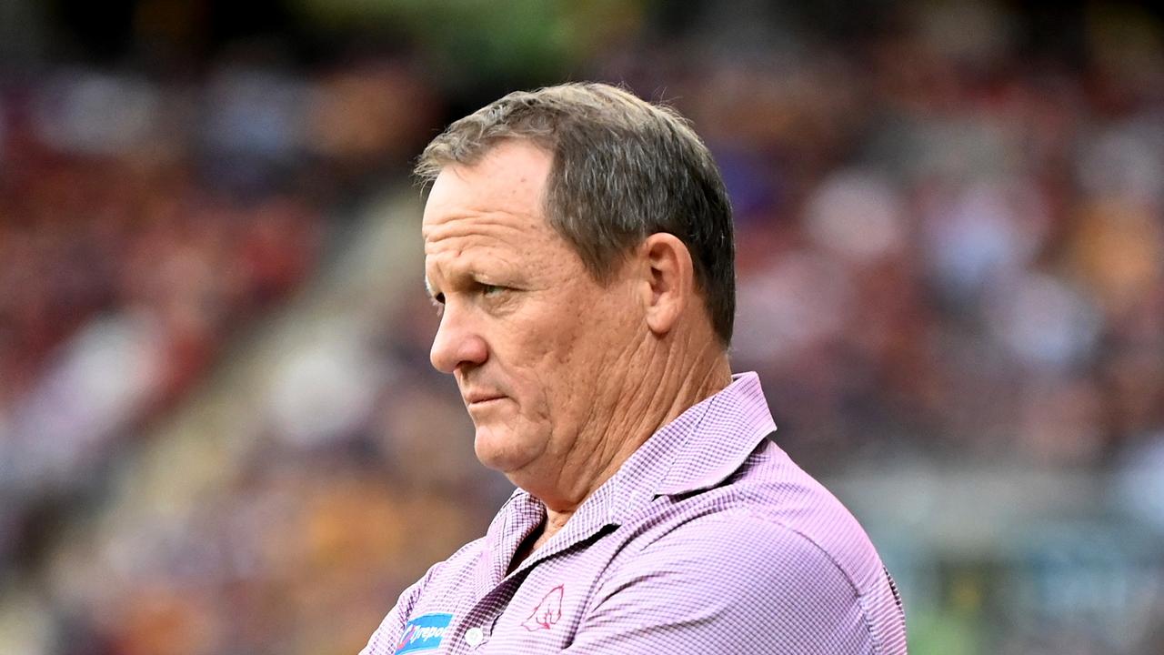 BRISBANE, AUSTRALIA - MARCH 27: Broncos head coach Kevin Walters looks on during the round three NRL match between the Brisbane Broncos and the North Queensland Cowboys at Suncorp Stadium, on March 27, 2022, in Brisbane, Australia. (Photo by Dan Peled/Getty Images)