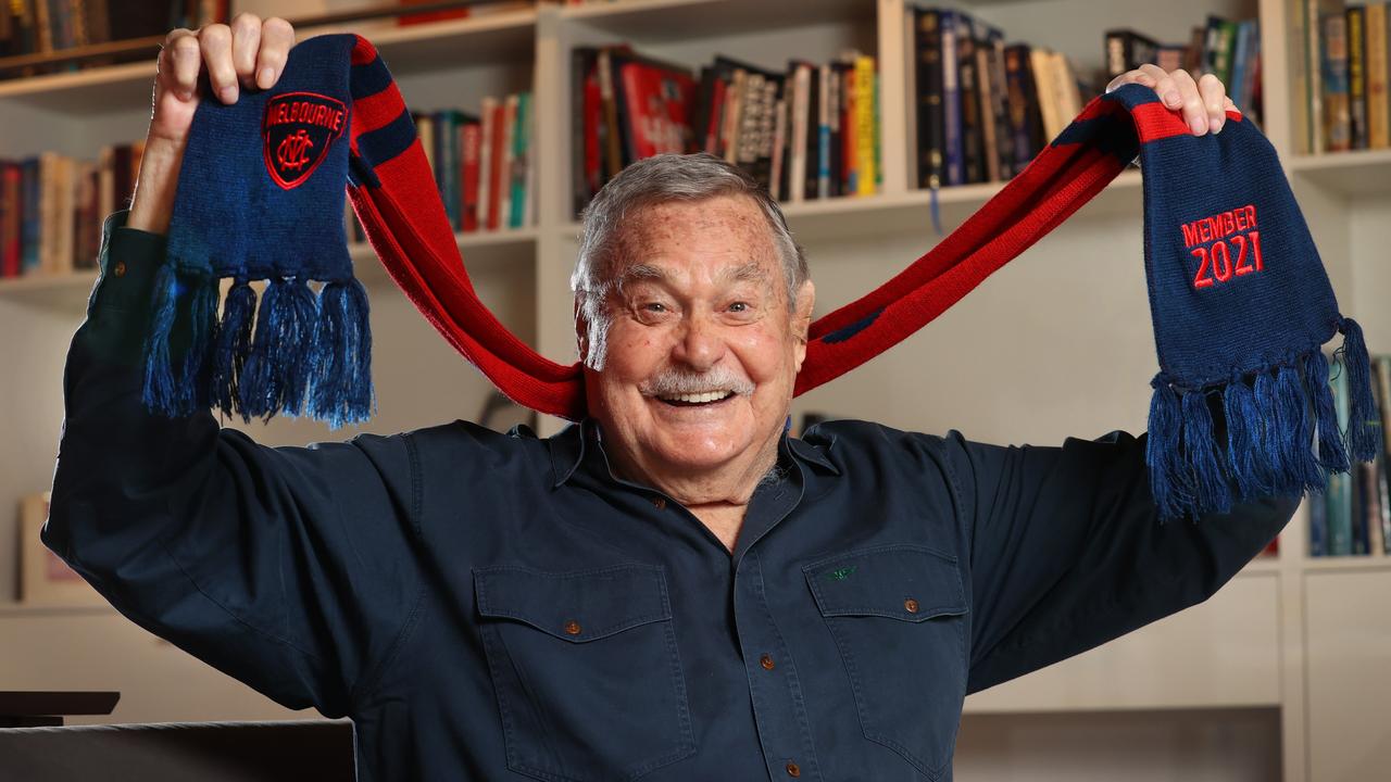 Demons legend Ron Barassi is happy to hand the baton to a new generation. Picture: David Caird