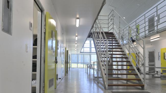 Inside a high security men's unit at the Clarence Correctional Centre.