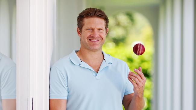 ******. WARNING *****WEEKEND TELEGRAPH - 8.12.23*** WARNING *** STRICT EMBARGO UNTIL JAN 27TH *****MUST NOT PUBLISH ONLINE OR IN PRINT BEFORE CLEARING WITH PIC EDITOR - Ex Australian cricketer Shane Watson pictured with his family at his Sydney home today.  Picture: Sam Ruttyn