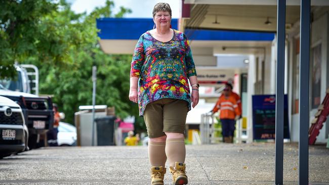 Mount Isa resident Liza Dowler said the community had been impacted from crime throughout the years, with fewer families living in the mining town. Picture: Scott Radford-Chisholm.