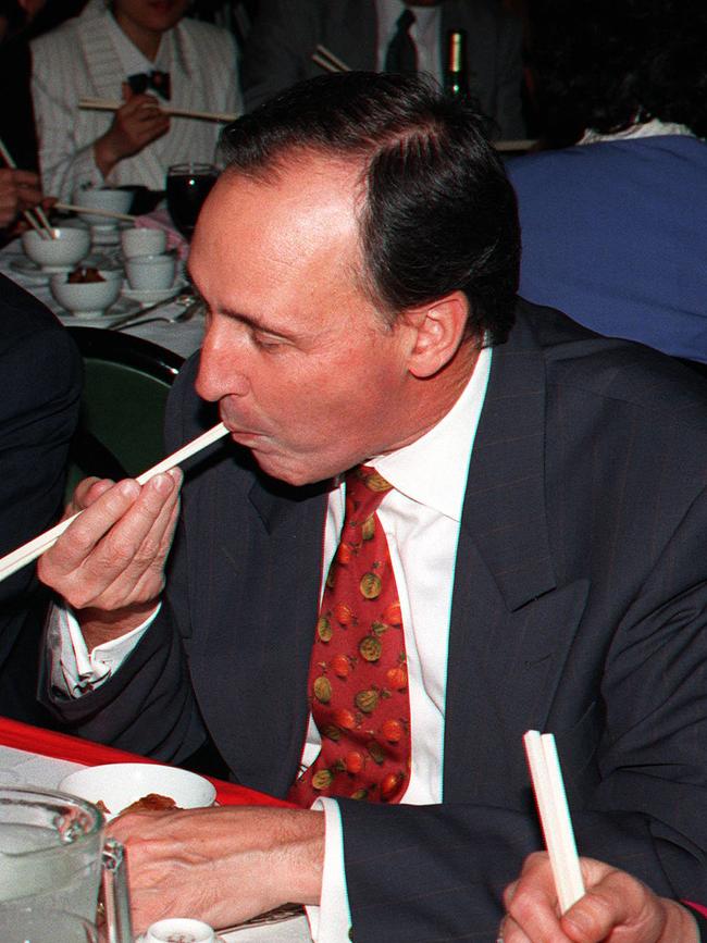 Former prime minister Paul Keating at the Marigold in 1995.