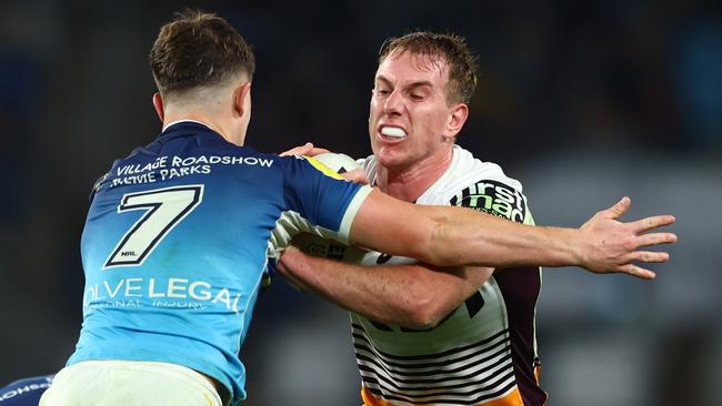 Zac Hosking was denied a try by a controversial bunker call. Picture: Chris Hyde/Getty Images