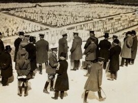 Another image from the King’s visit to the war graves at Crouy-sur-Somme in France, May 1922. Picture: Supplied