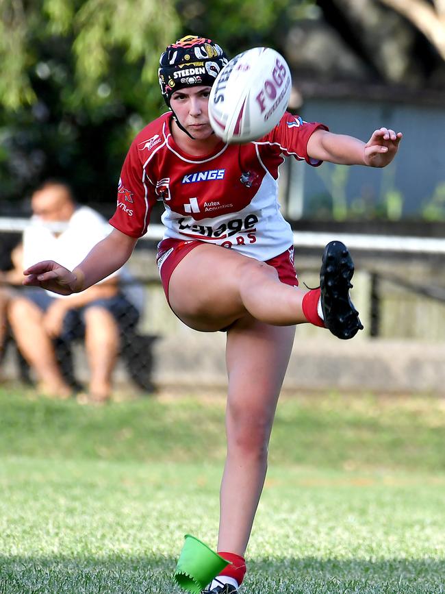 Redcliffe player Amy Bird is fast.\ Picture, John Gass