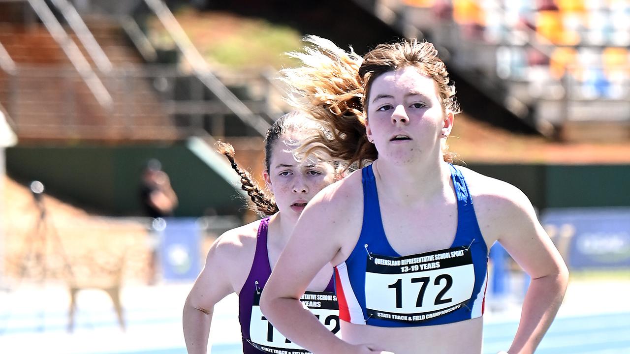 Queensland Representative School Sport track and field championships in Brisbane. Saturday October 12, 2024. Picture, John Gass
