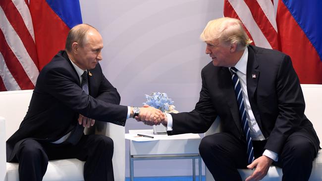 US President Donald Trump described his conversation with Russian President Vladimir Putin as “pleasant”. Picture: AFP/Saul Loeb