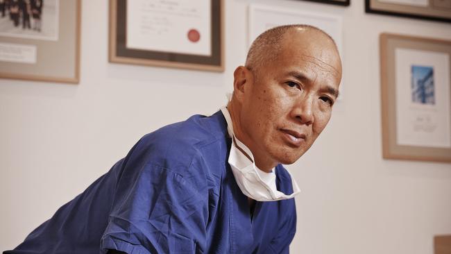 Australian neruosurgeon Dr Charlie Teo at his offices in Roseberry. Picture: Sam Ruttyn