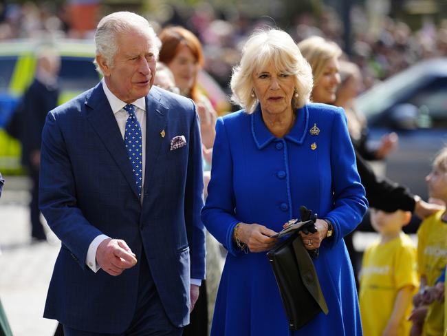 The royal couple were out and about in Liverpool. Picture: Getty Images