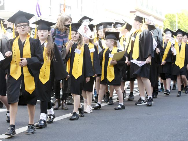 Town and Gown at the UTAS Graduation, Launceston. PICTURE CHRIS KIDD
