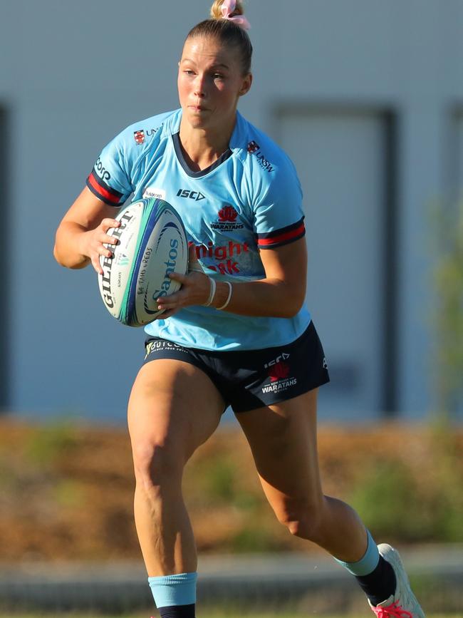 Layne Morgan is the Waratahs halfback.