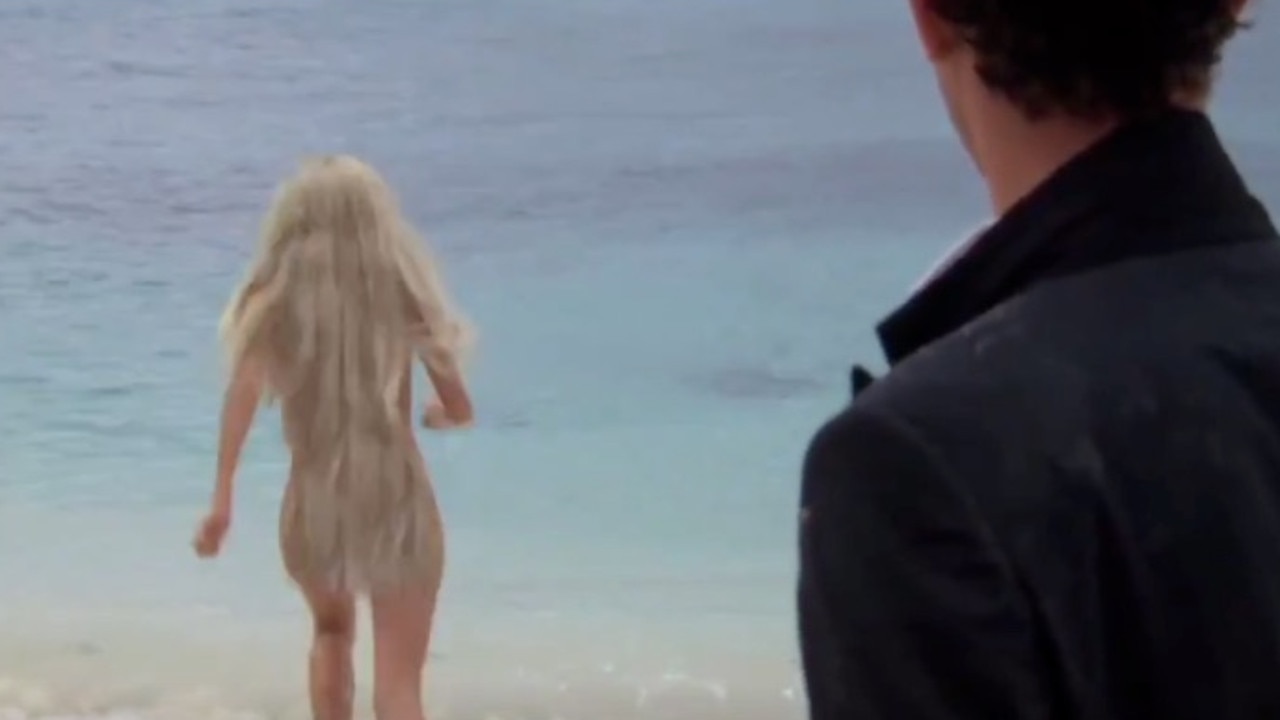 Daryl Hannah’s suddenly very furry butt.