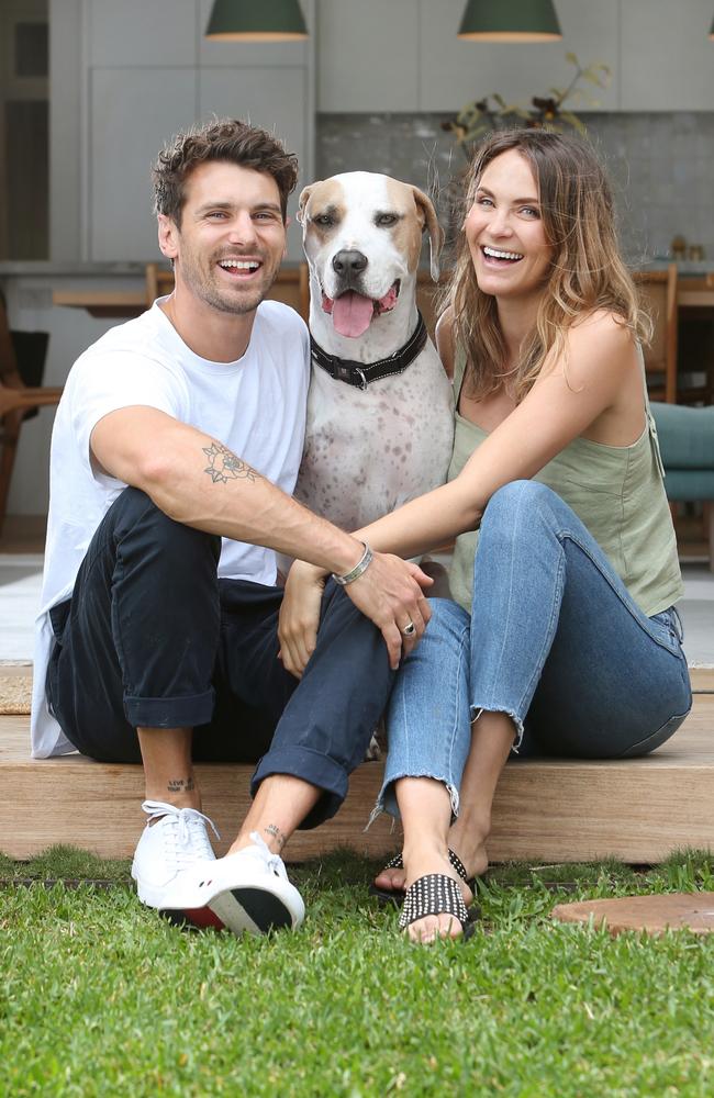 The couple already co-parent three-legged dog Buster. Picture: Richard Dobson