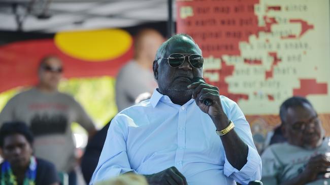 Galarrwuy Yunupingu, the Gamatj leader who presented the landmark Barunga Statement to Prime Minister Bob Hawke 30 years ago. Picture: Keri Megelus