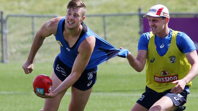 Josh Schache is settling into his second year at the Dogs. Pic: Michael Klein