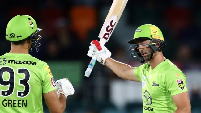 Daniel Sams went ballistic to seal a famous win for the Sydney Thunder.