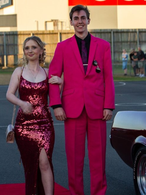 Eliza-May Lamberton and Matthew Simmons at the 2023 Bundaberg State High School Formal.