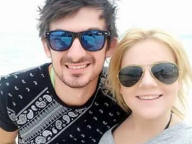 Cassie Sainsbury, 22, and her fiancee Scotty Broadbridge. Source: Facebook