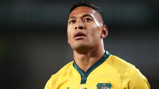 Israel Folau has been banned from a return to rugby league. Picture: Matt King/Getty Images