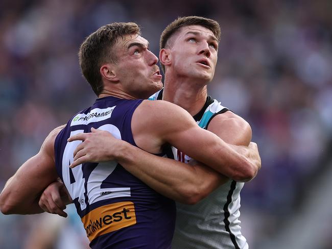 Liam Reidy (left) would likely partner Luke Jackson if Darcy is ruled out of the early rounds.