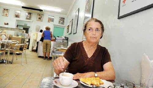 Beverley Smith, of North Codrington, has been a loyal customer of the Red Cross Tea Rooms in Lismore for over 30 years and is concerned for its future with the decision to relocate the Lismore regional office to Kempsey. . Picture: Jacklyn Wagner