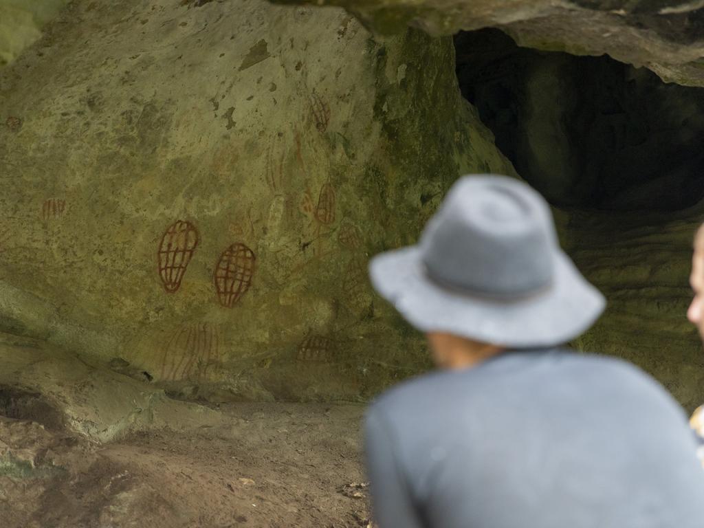 Ngaro rock art is one of the oldest Indigenous sites on Australia’s east coast. Picture: Phill Gordon