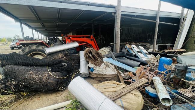 The floodwaters not only took away his stock but also drowned his living quarters, tools and machinery, equipment, fishponds, training and resources centre, cold rooms, storage facilities, farm pets, and personal items, leaving the operational business in shambles. Photo: Supplied