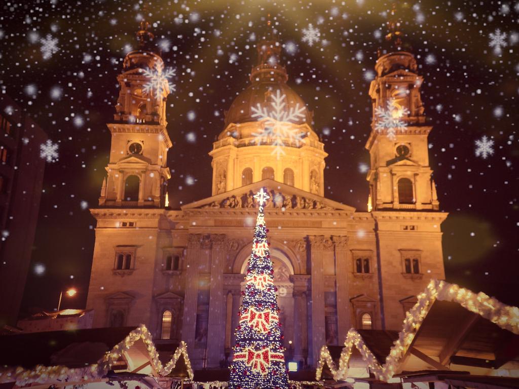 The tiny Christmas market takes place in front of St. Stephen’s Basilica in the Hungarian capital. Picture: iStock