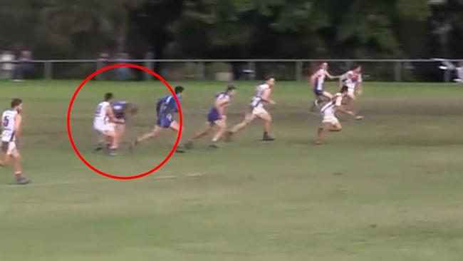 This off-the-ball incident involving Ali Fahour was captured on camera.