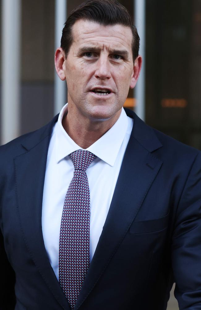 Former SAS soldier Ben Roberts-Smith leaves the Supreme Court. Picture: NCA NewsWire / David Swift