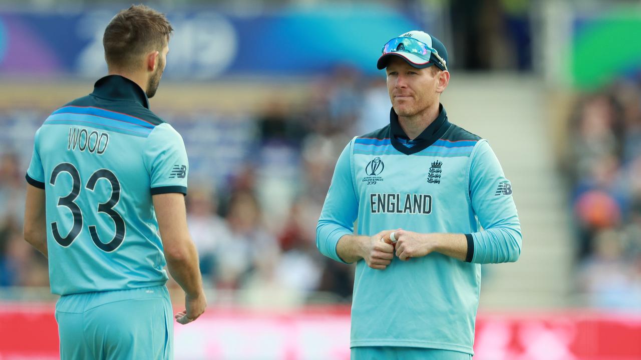 Captain Eoin Morgan (right) has an average day as captain according to Michael Vaughan. Photo: David Rogers/Getty Images.