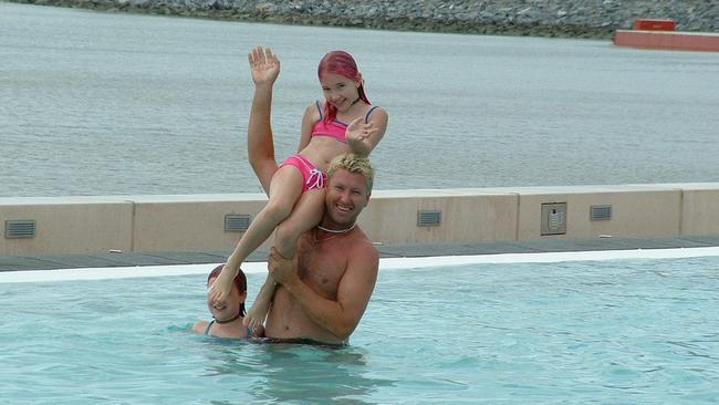 Toyah Cordingley with her dad Troy.
