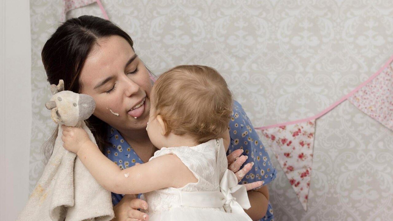 The mum won't stop her daughter from eating meat when she's older. Source: Caters News